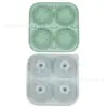 Molde de Silicona de Grado Alimenticio para Bolas de Hielo de Liberación Fácil para Refrigerador, Cubitos de Hielo Esféricos Caseros, Bolas Redondas de Fútbol