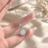 Promoção Quente Colar com Pingente de Diamante Azul Profundo de Alto Carbono Anel Octogonal Rosa do Milênio Citrino Azul Klein Brincos Fonte Atacadista