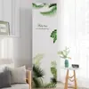 Funda de aire acondicionado vertical de cobertura total, a prueba de polvo y resistente al sol, funda de tela elástica con estampado de plantas verdes, para protección de aire acondicionado de gabinete de sala de estar en casa