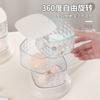 Ventas Directas de Fábrica caja de almacenamiento para huevo de belleza tubo de maquillaje para pupila de belleza de escritorio dormitorio puff de cojín de aire a prueba de polvo estante de almacenamiento giratorio