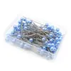 Atacado do Fabricante 100 Flores Redondas Coloridas Alfinetes de Fixação para Decoração de Vestido de Casamento Agulhas de Joalheria Agulhas de Costura para Miçangas