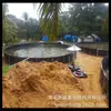 Tanque de peixes e camarões redondo móvel para criação com geomembrana à prova de vazamentos à prova d'água grande tanque de pesca