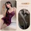 Lencería Sexy, Pijamas, Trajes para Mujer, Encaje Transparente Sexy, Encaje Sin Quitar, Camisón Puro Deseo, Uniforme, Tentación, Juego de Rol