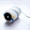 Fabricantes de origen rodillo amarillo pequeño de pulgar único 4 pulgadas tecnología hot melt Amarillo Azul Fibra Química pelo largo cepillo de rodillo pequeño
