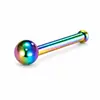 Atacado de mini piercings de nariz em forma de L transfronteiriços, estoque na Amazon aço inoxidável barra reta e curva acessórios de argolas para nariz em forma de coração