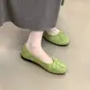 Zapatos bajos retro estilo francés con lazo para mujer, nuevo diseño Otoño/Invierno 2026, zapatos planos tipo ballet sin cordones