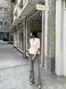 Camisa Polo de Verão em Tricô Trançado Estilo Old Money High-End, Algodão Penteado de Fibra Longa, Camiseta de Tricô Manga Curta Regular Ajustada no Ombro