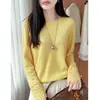 Suéter 100% lana 2026 nuevo otoño e invierno vintage crochet hueco cuello redondo pullover suéter base de punto