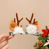 Accesorios para el Cabello con Ambiente Navideño 2026 Nuevo Estilo Estilo Bosque Pinzas para el Cabello de Reno Diademas Lindas para Disfraz de Festival Infantil Headwear