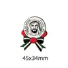 Modelo Quente Transfronteiriço Oriente Médio Emirados Árabes Unidos Retrato do Rei Senhor Esmalte Pintado Emblema Adesivo para Celular Pronto para Entrega