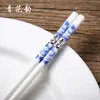 Nuevos Palillos Cerámicos Creativos Antideslizantes Antimoho Vajilla de Lujo Ligero Regalo para el Hogar Palillos Serie Flor de Mancha