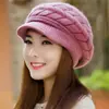 Chapéus Femininos de Pelo de Coelho Estilo Coreano Outono e Inverno, Chapéus de Tricô Populares de Inverno, Chapéus Quentes de Inverno, Atacado Transfronteiriço