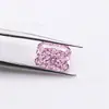Anel Facetado Retangular Corte Flor de Gelo Zircônia, Face do Anel Pequeno Octogonal com Base Pontiaguda Corte Flor de Gelo Zircônia Pedra Solta Fabricante Atacado