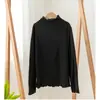 Blusa Feminina de Manga Longa Quente Dupla Face Estilo Coreano para Outono e Inverno