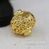 Yiwu Banhado a Ouro Conserva Cor DIY Contas de Cobre Vazadas a Vácuo Contas Redondas Contas Espaçadoras Contas Soltas Acessórios para Colar B816