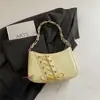 Otoño 2026 Nuevo PU Temperamento Dulce Fresco Gran Capacidad Cuerda de Ajuste Lazo Bolso Cruzado de Hombro Único para Mujer de Moda