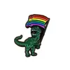 Serie de Dragones de Dibujos Animados Set Combinado de Broches Metálicos Accesorios de Insignias Creativas con Forma de Dinosaurio Accesorios para Ropa Infantil