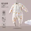 Manta Anti-patadas de Bebé Otoño e Invierno Candy Teddy, Diseño de Piernas Separadas, Versión Engrosada, Saco de Dormir para Bebé de Grado A con Regulación de Temperatura para Recién Nacidos e Infantes