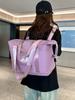 Bolso de mano adicional para mujer, ligero y de gran capacidad, para almacenamiento en distancias cortas.