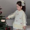 Vestido de Princesa para Niña Pequeña Dulce Vestido de Primer Cumpleaños para Bebé Otoño e Invierno Moda Infantil Vestido con Forro Polar Estilo Pequeño Chanel Moderno