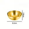 Cuenco de Salsa Dorado de Acero Inoxidable con Bandeja Plato de Condimento para Fondue Hogar Tazón Pequeño Set de Platos para Salsa para Sumergir Transfronterizo de Amazon