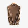 Blusas Quentes para Homens no Outono e Inverno Novo Estilo Yifei Seda Antibacteriana Gola Alta Meia Térmica Armazenamento de Calor Roupa Íntima Slim Cor Pura Roupas Quentes de Outono para Homens