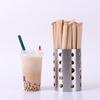 Pajilla Gruesa de Papel Kraft 19cm Transparente Desechable para Té de Leche con Perlas Boba Tendencia Pajilla Grande Boca Gruesa Extendida 23cm