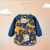 Batas Exteriores para Bebés Niñas, Baberos Infantiles para Comer, Bolsillos para Arroz de Bebé, Delantales Tipo Falda de Princesa Impermeables y Anti-Manchas y Ropa Protectora