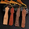 Marcadores de Libro de Madera de Cuatro Colores Estilo Chino Clásico Creativos, Regalos Culturales y Creativos Personalizados de Atracciones Turísticas, Marcadores de Madera de Secuoya de Museo
