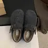 Zapatos de algodón peludo con plataforma para mujer Birkenstocks, zapatos de algodón peludo con suela gruesa para mujer, nuevo estilo de invierno 2026, zapatos de pelo para mujer, zapatos de algodón de lana para exteriores para mujer