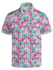 Camisa Polo para Hombre Camisa de Golf Divertida Camisa Polo Hawaiana Camisa Polo Divertida de Playa de Verano
