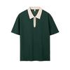 Cremallera media a juego de color poliéster algodón ropa de trabajo de empresa ropa de trabajo ropa para clase de deportes polo de manga corta con solapa camiseta personalización