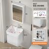 Baño Tamaño Pequeño Gabinete de Baño Balcón Cerámica Lavabo Todo en Uno Espacio Aluminio Espacial Mesa de Lavado Espacio Pequeño Mini Mesa de Lavado