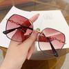 21 Nuevas Gafas de Sol de Moda con Montura Grande Gafas de Sol de Moda Coreana Gafas de Celebridad de Internet Gafas Decorativas para Fotografía ins Gafas gm