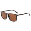Gafas de Sol Polarizadas Amazon Transfronterizas, Modernas Gafas para Conducir al Aire Libre Anti-UV, Gafas de Sol de Alta Gama con Montura Cuadrada para Protección Solar