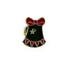 Broche Metálico de Desenho Animado de Natal Novo de 2025 Fofo Velhinho Sino de Doce Distintivo Pin de Decoração de Feriado Acessório