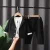Terno Infantil Coreano Outono Três Peças Roupas Infantis Primavera e Outono Terno Infantil Vestido de Um Ano Moda