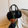 Bolso bandolera estilo coreano de otoño e invierno, retro, esmerilado, versátil, de un solo hombro, pequeño, tipo almohada, Boston, para mujer, moderno.