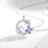 Diseño Original Collar Chang'an Youmeng para Mujer Plata Esterlina S925 Tanabata Día de San Valentín Esmalte de Colores Nicho Sencillo Elegante Colgante