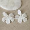 Pendientes de Super Hada Tinta Flor Grande para Mujer Retro Nicho Diseño Exagerado Atmosféricos Elegantes Pendientes Combinables Pendientes
