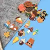 Mezcla 50 Colgantes de Pavo de Acción de Gracias, Calabaza y Hongo de Dibujos Animados Accesorios para Pulsera y Llavero DIY