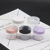Caja redonda transparente 20g tarro de crema negro, caja de polvo de glitter 20ml, tarro para joyería, caja para cuentas, frasco de ungüento verde