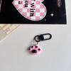 Llavero Rosa Negro Y2K Lindo Dulce Corazón Colgante Mochila Estudiante Novia Regalo Colgante