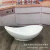 Tazón de cerámica artesanal creativo de relieve de forma irregular para venta al por mayor, tazón para ensalada de frutas y verduras, tazón para snacks de comida occidental, tazón para postres