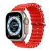 Para iwatch8Ultra apple ocean pulseira apple watch7 silicone líquido fivela dupla substituição pulseira