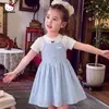 Vestido de Verano para Niñas 2026 Nuevo Estilo para Niños Mayores, Fresco y Elegante Vestido de Tirantes Falso Dos Piezas con Diseño de Hello Kitty