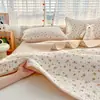 Juego de Cubrecama de Algodón 100% Grado Madre e Hijo Clase A Estilo Fresco Algodón Lavado Acolchado Tatami Manta Cubierta Antideslizante Adecuado para Todas las Estaciones