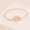AliExpress WISH venda quente moda popular pulseira redonda brilhante pulseira simples personalizada europeia e americana acessórios