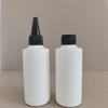 Venta al por mayor del fabricante Botella de 100 ml de hombro plano y boca puntiaguda Botella para pintar y teñir Botella de plástico blanco PE Botella dispensadora Botella exprimible