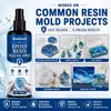 Spray Desmoldante de Resina Epoxi KineShineX Agente Desmoldante para Moldes de Resina Cristalina Agente Desmoldante para Manualidades de Resina